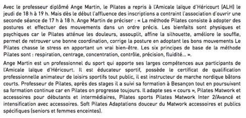 2Pilates Amicale Laique héricourt 2017